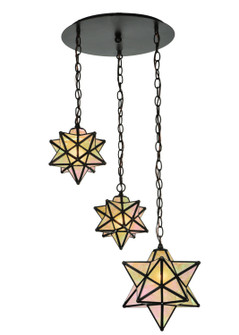 Moravian Star Three Light Pendant in Antique (57|143177)