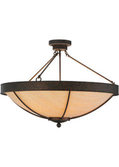 Alysiales Five Light Semi-Flushmount in Copper Rust (57|142868)