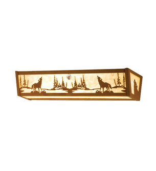 Wolf On The Loose Four Light Vanity in Earth (57|14266)