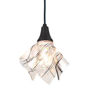 Handkerchief One Light Pendant in Textured Black (57|142576)