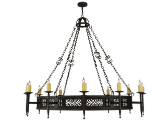 Toscano 12 Light Chandelier in Classic Rust (57|142552)