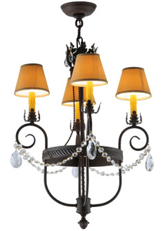Antonia Four Light Chandelier in Cajun Spice Textured (57|142451)