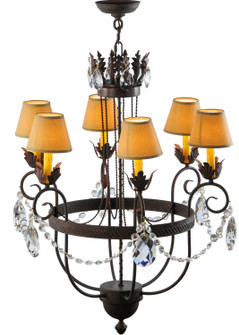 Antonia Six Light Chandelier in Cajun Spice (57|142450)