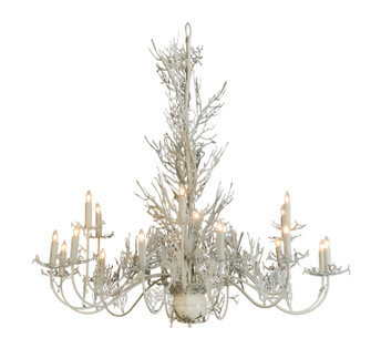 Coral 18 Light Chandelier in Beige Hammer (57|142379)