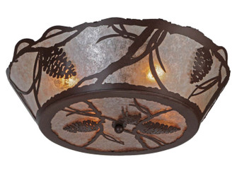 Pinecone Four Light Flushmount in Cafe Noir (57|142199)