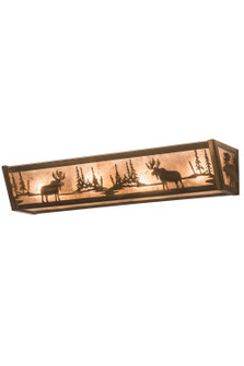 Moose At Lake Four Light Vanity in Antique Copper (57|14212)