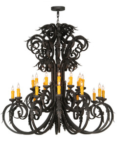 Serratina 24 Light Chandelier in Coffee Bean (57|141577)