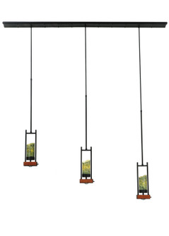 Grand Terrace Six Light Island Pendant in Natural Wood (57|141348)