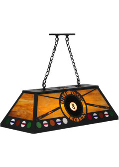 Personalized Nine Light Oblong Pendant in Textured Black (57|140891)