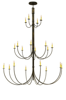 Cheal 20 Light Chandelier in Antique Brass (57|140807)