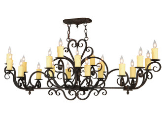 Kean Moins 20 Light Chandelier in Black Metal,Custom (57|140507)