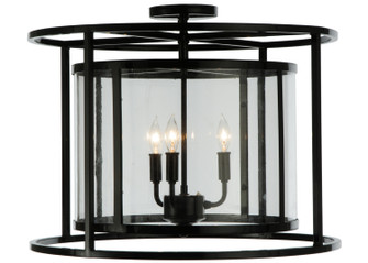 Kitzi Three Light Flushmount in Mirror Black (57|139845)