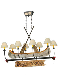Personalized Eight Light Chandelier in Wrought Iron (57|139745)