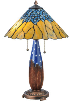 Cristal Azul Two Light Table Lamp in Mahogany Bronze (57|139610)