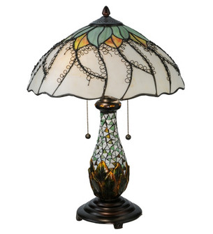 Videira Florale Two Light Table Lamp in Mahogany Bronze (57|139604)