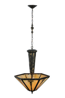 Grenway Three Light Inverted Pendant in Antique Black (57|139494)