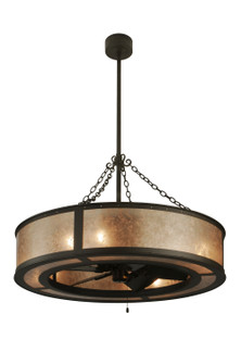 Smythe Craftsman Eight Light Chandel-Air in Oil Rubbed Bronze (57|138838)