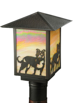 Seneca One Light Post Mount in Craftsan Brown (57|138801)