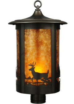 Fulton One Light Post Mount in Craftsman Brown (57|137621)