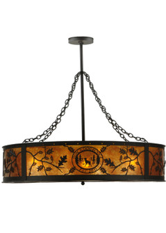 Personalized Nine Light Inverted Pendant in Oil Rubbed Bronze (57|137435)