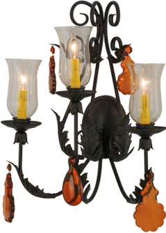French Elegance Three Light Wall Sconce in Chestnut (57|137195)