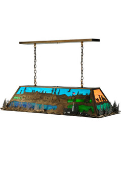 Personalized Nine Light Pendant in Antique Copper (57|136923)