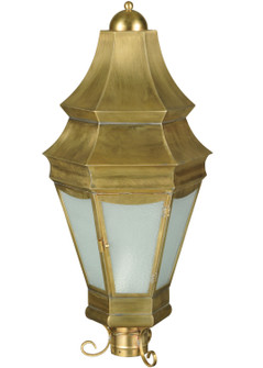 Statesboro One Light Post Mount in Brushed Brass (57|136812)