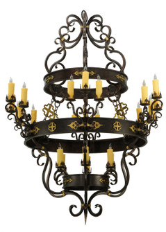 Santino 24 Light Chandelier in Gilded Tobacco (57|136480)