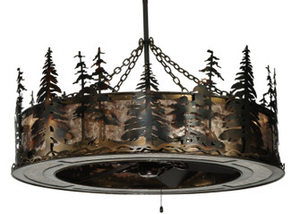 Tall Pines Eight Light Chandelier in Silver Mica Oiled Bronze (57|135769)