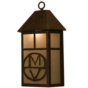 Personalized One Light Wall Sconce in Custom Monogram Gilded Tobacco (57|135291)