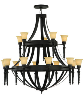 Pontoise 15 Light Chandelier in Blackwash (57|135086)