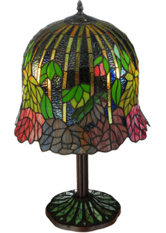 Tiffany Honey Locust Two Light Table Lamp in Mahogany Bronze (57|134540)