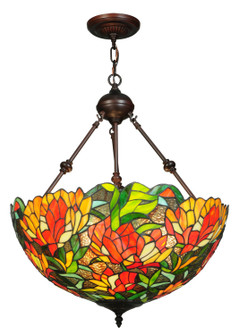 Lamella Three Light Pendant in Mahogany Bronze (57|134531)