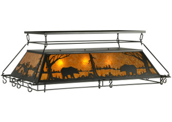 Bear At Lake Three Light Pot Rack in Textured Black (57|134437)