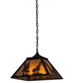 Tall Pines Two Light Pendant in Black Metal (57|133566)