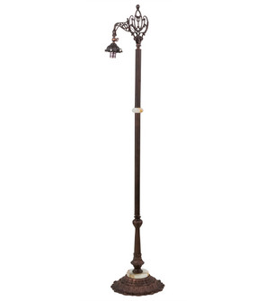 Victorian One Light Bridge Arm Floor Base Hardware in Mahogany Bronze (57|13349)