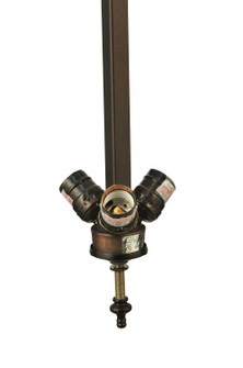Mission Three Light Inverted Pendant Hardware in Mahogany Bronze (57|133340)