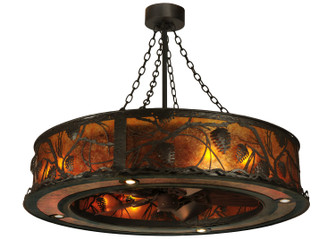 Whispering Pines 12 Light Chandelier in Oil Rubbed Bronze Oiled Bronze//Dark Oak Blades (57|132627)