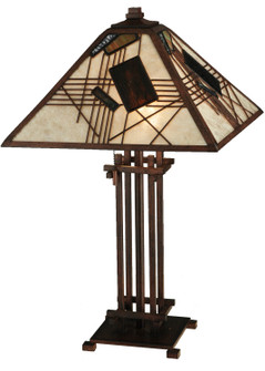 Magnetism Two Light Table Lamp in Mahogany Bronze (57|131508)