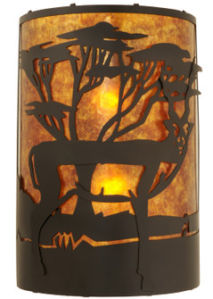 Antelope Two Light Wall Sconce in Textured Black (57|130873)