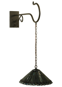 Tiffany Jeweled Peacock One Light Wall Sconce in Timeless Bronze (57|130796)