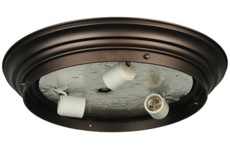 Flushmount Hardware Three Light Flushmount in Mahogany Bronze (57|130632)