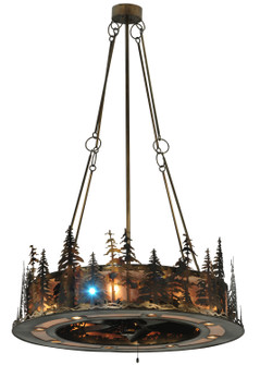 Tall Pines 13 Light Chandelier in Dark Burnished Antique Copper Oiled Bronze (57|130184)
