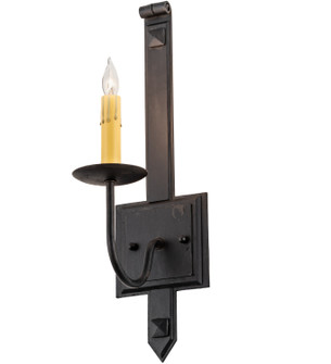 Primitive One Light Wall Sconce in Costello Black (57|130024)
