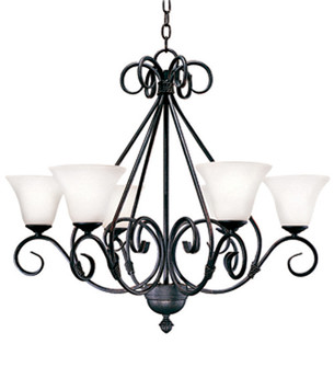 Olivia Six Light Chandelier in Chestnut (57|129201)