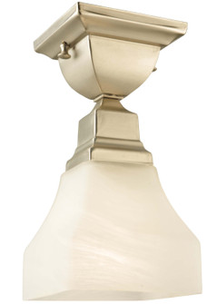 Bungalow One Light Flushmount in Brushed Nickel (57|129075)