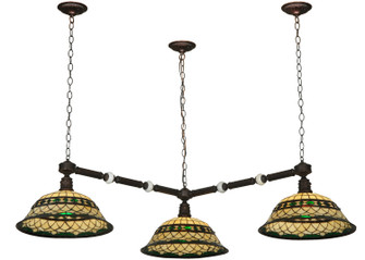Tiffany Roman Three Light Island Pendant in Mahogany Bronze (57|128708)