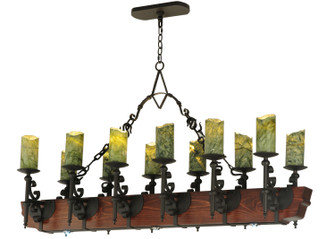 Tudor 15 Light Chandelier in Wrought Iron (57|127486)