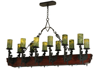 Tudor 15 Light Chandelier in Wrought Iron (57|127484)