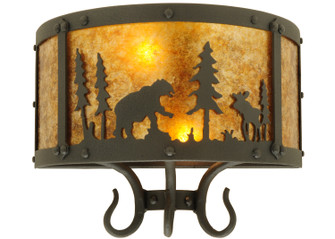 Wildlife At Pine Lake Two Light Wall Sconce in Old Wrought Iron (57|126762)
